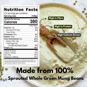 NIHKAN Sprouted Green Moong Bean Flour